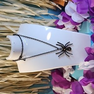 Costume jewelry Halloween spider citrine looking jewels for body on spider